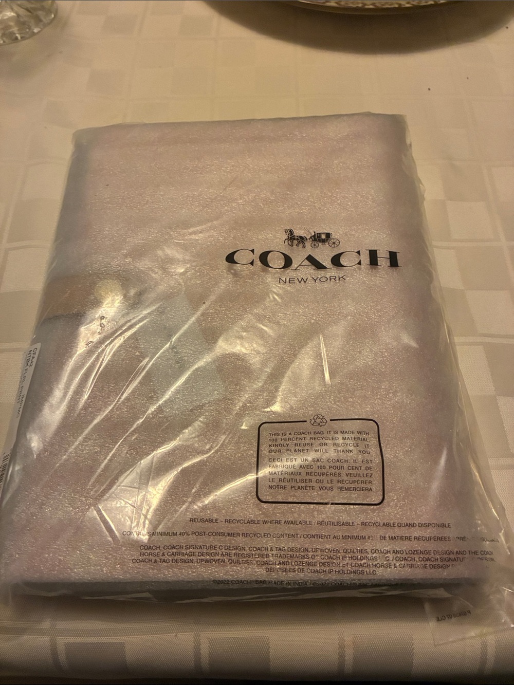 Coach Pink and White Flowers Notebook - Picture 2 of 3